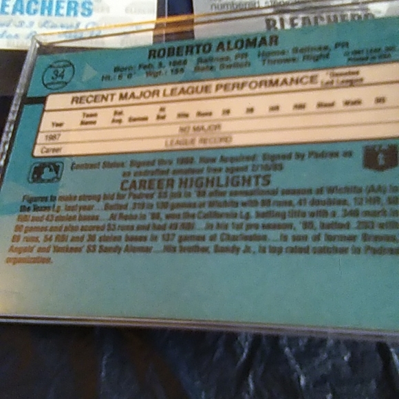 Roberto Alomar baseball and cards - Picture 3 of 8